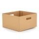 Cardboard Square Box 22.5Sqx12.5Hcm Pk/10 - Brown
