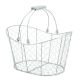 Metal Oval Chicken Wire Mussel Basket w/Handles 33Lx24Wx19Hcm